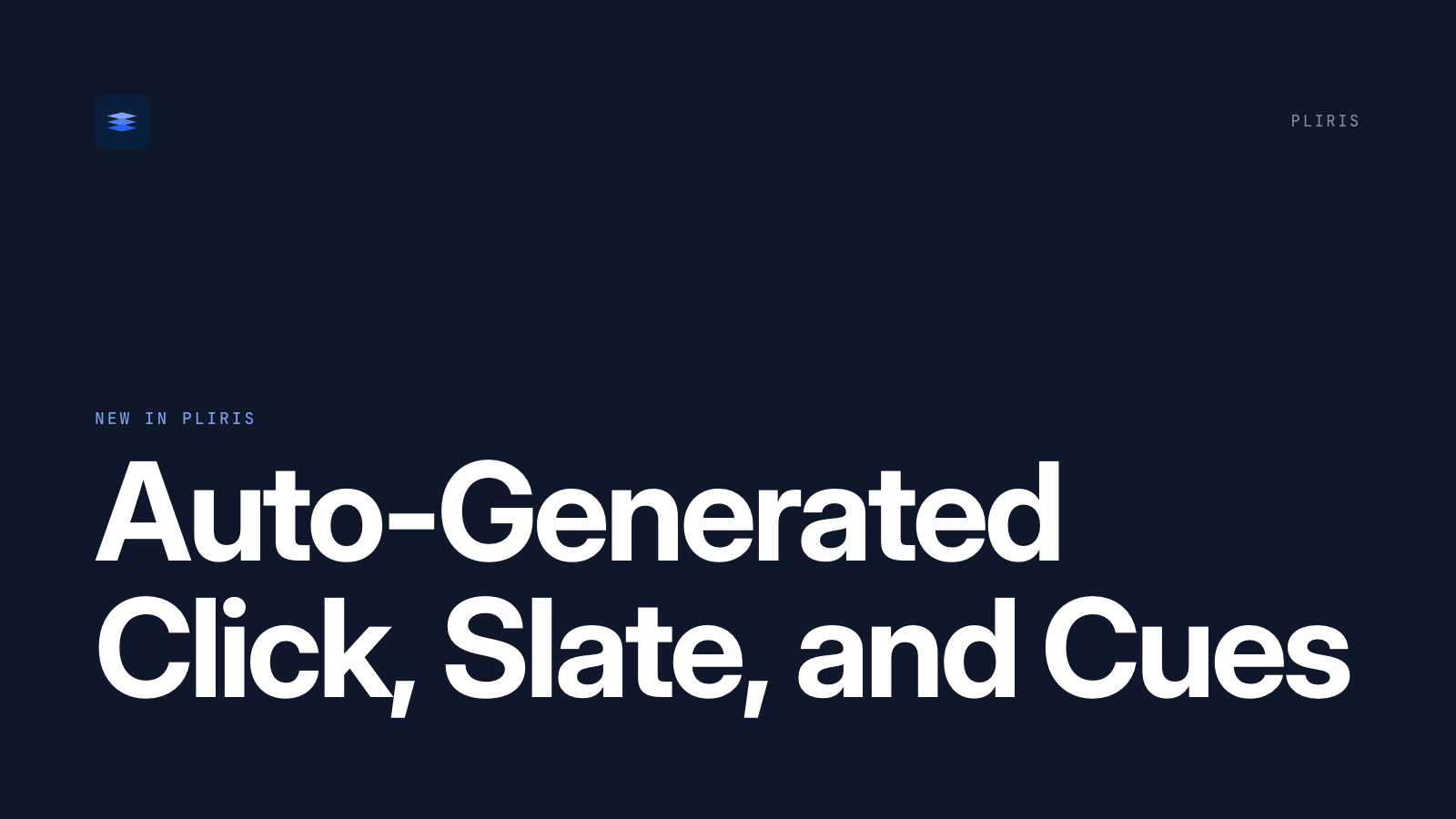 Auto-Generated Click, Slate, and Cues